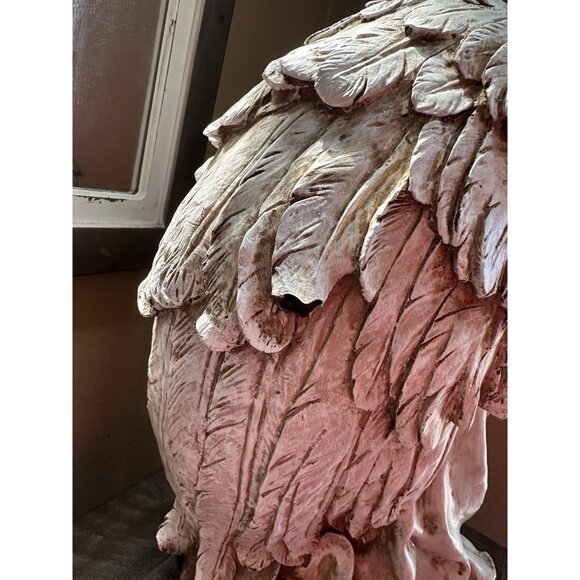 Angel Holy Family Nativity 18 x 15 x 11.5 Hand Painted Resin Christmas Figurine - Picture 3 of 7